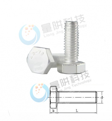 Silver-Plated Metric Hex Bolts