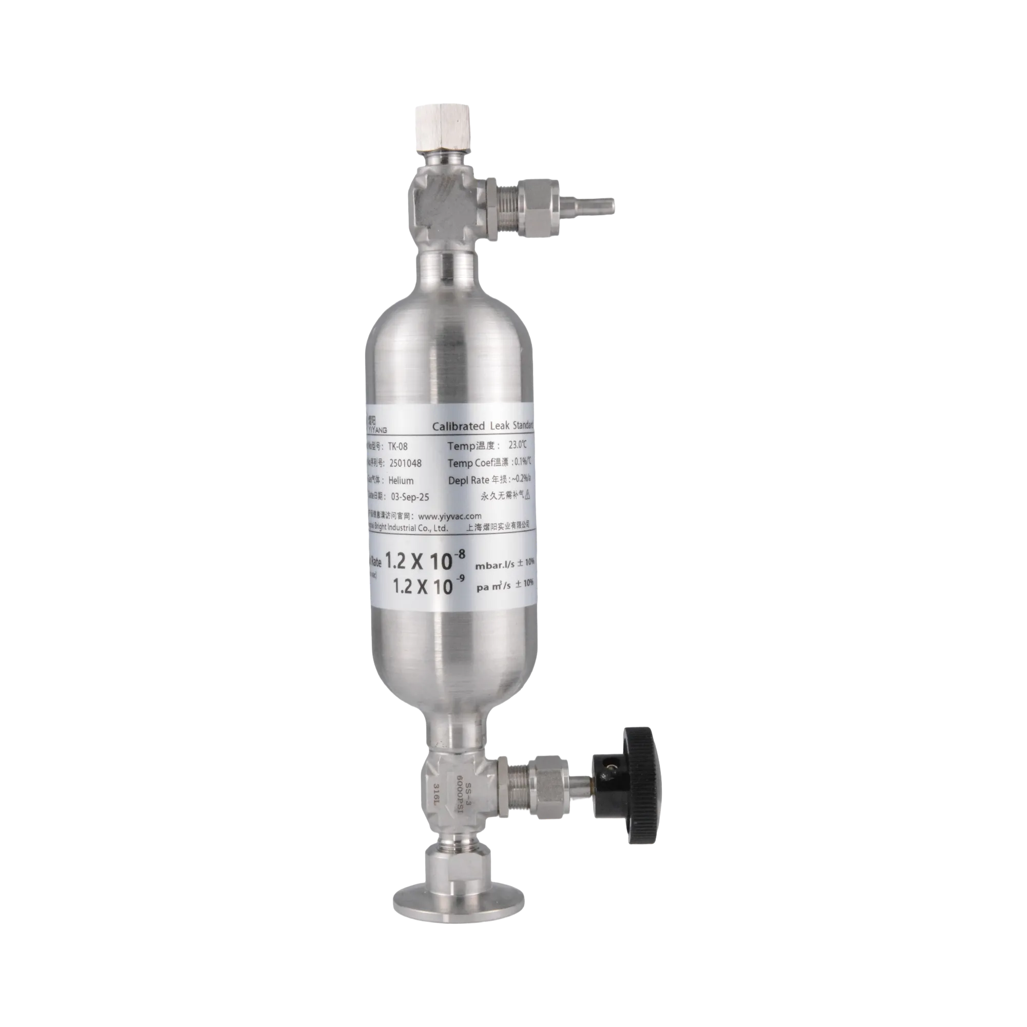 Yiyang Calibrated Helium Leak (E-08 mbar·l/s)